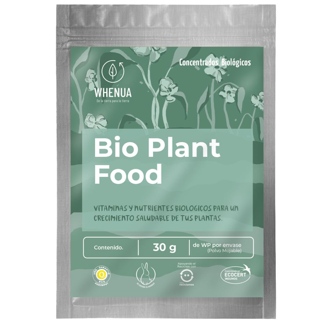 Fertilizante Biológico con Trichodermas y Micorrizas – Bio Plant Food 30 g (Rinde 20 L o 1.000 m²)