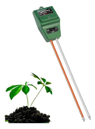 Medidor Humedad/pH/Luz Solar Plantas 3 en 1