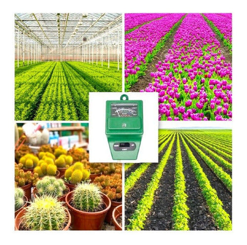 Medidor Humedad/pH/Luz Solar Plantas 3 en 1