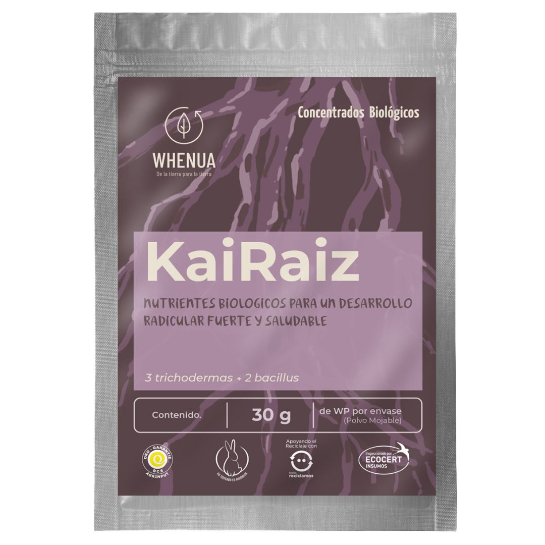 Enraizante Biológico con Trichoderma y Bacillus - Kai Raíz 30g (Rinde 20L o 1000 m²)