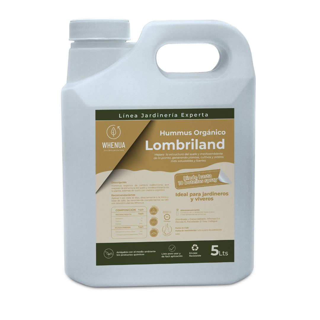 Lombriland 5L – Humus de Lombriz (Mejora Suelos y Plantas – Formato Profesional)