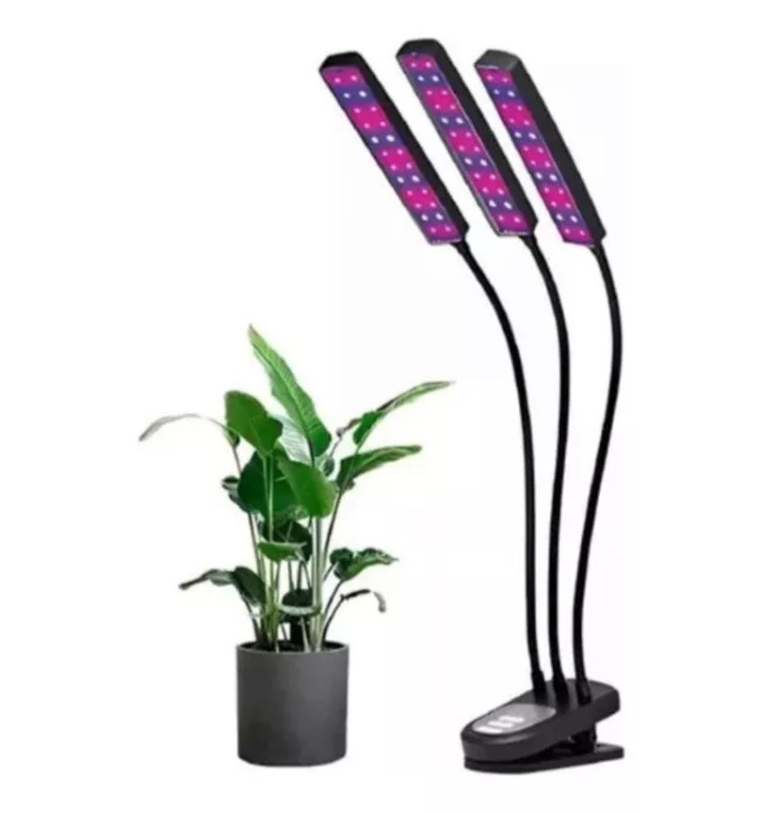 Lámpara LED para Cultivo Interior | 3 Tubos UV | Luz Roja y Azul