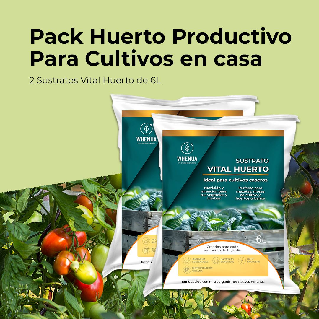 Pack Huerto Productivo – Sustrato Especial para Cultivos en Casa