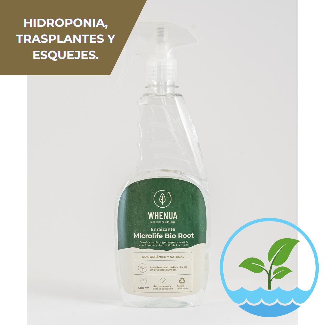 Enraizante Natural 500cc – Microlife Bio Root (Rinde 30 plantas)