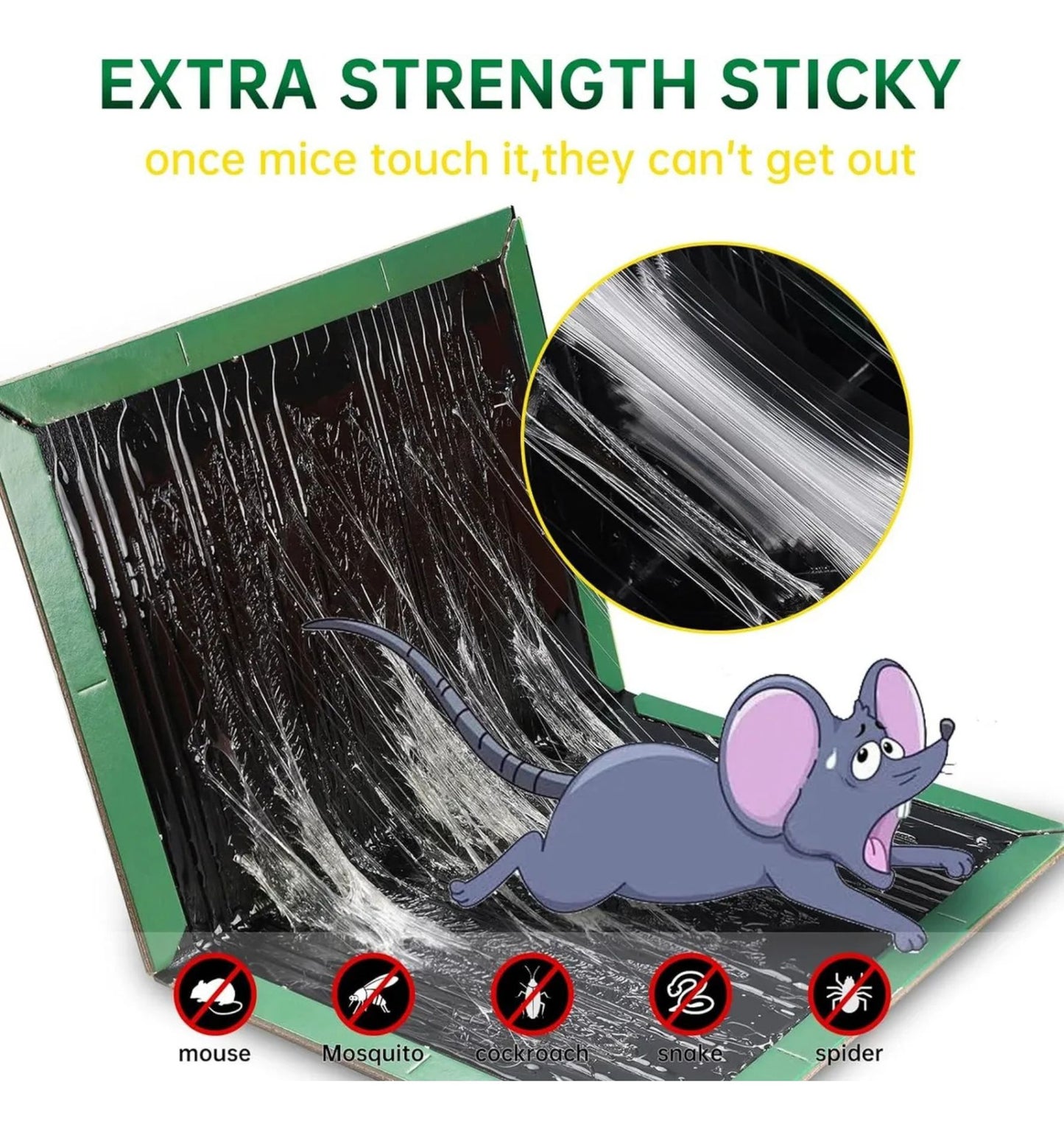 Pack 10 Trampas Adhesivas para Ratones – Control Seguro y Eficaz