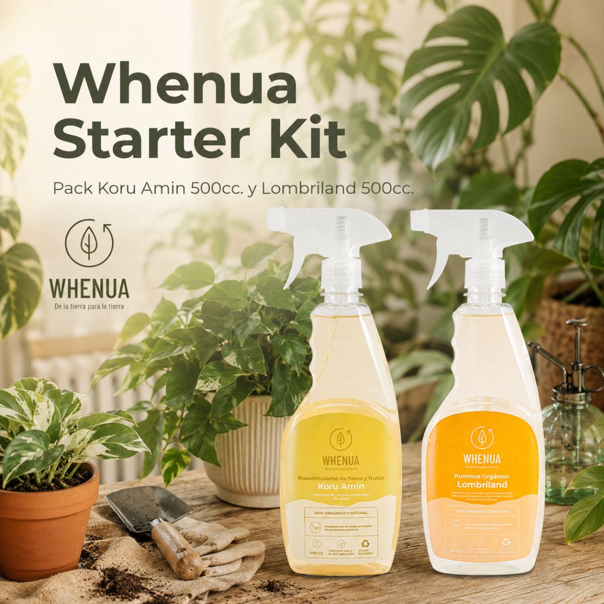 Pack de Inicio Whenua — Follaje + Suelo Saludable