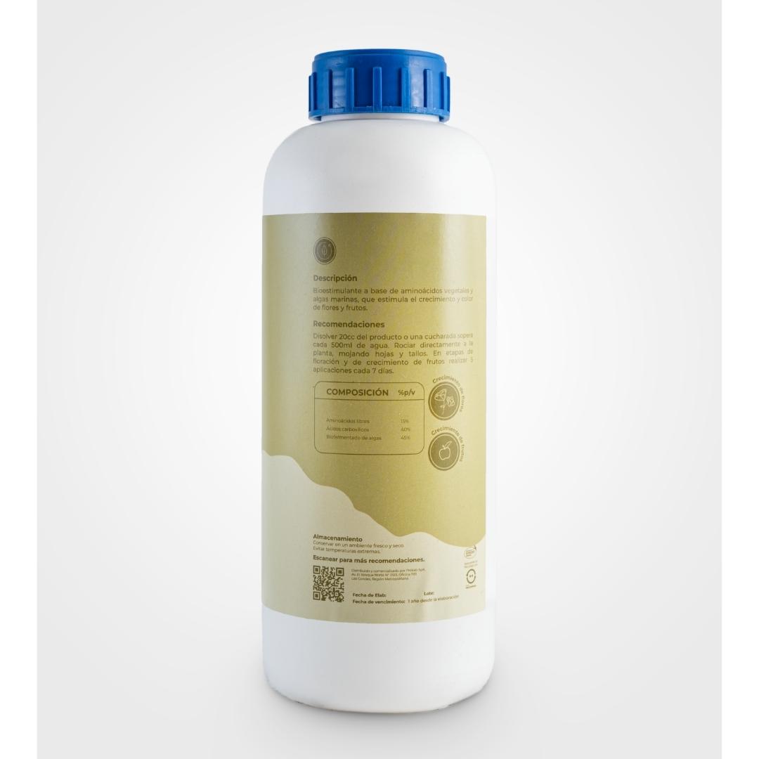 Vista de Koru Amin de Whenua, corrector foliar que recupera el color de las hojas amarillas
