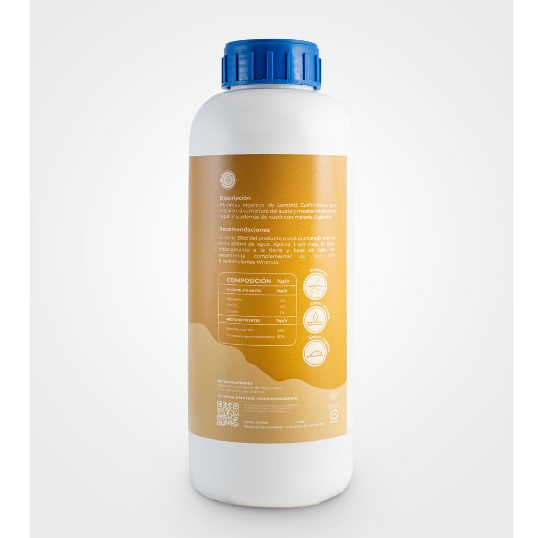 Humus de Lombriz Natural 500cc - Lombriland (Rinde 30 plantas)