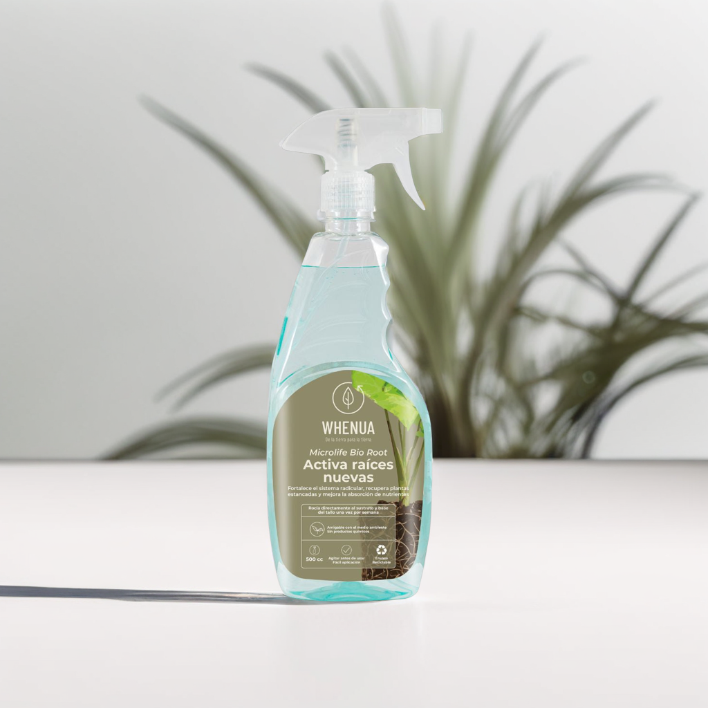 Raíces fuertes y sanas fortalecidas con Microlife Bio Root, enraizante biológico para fortalecer raíces de plantas