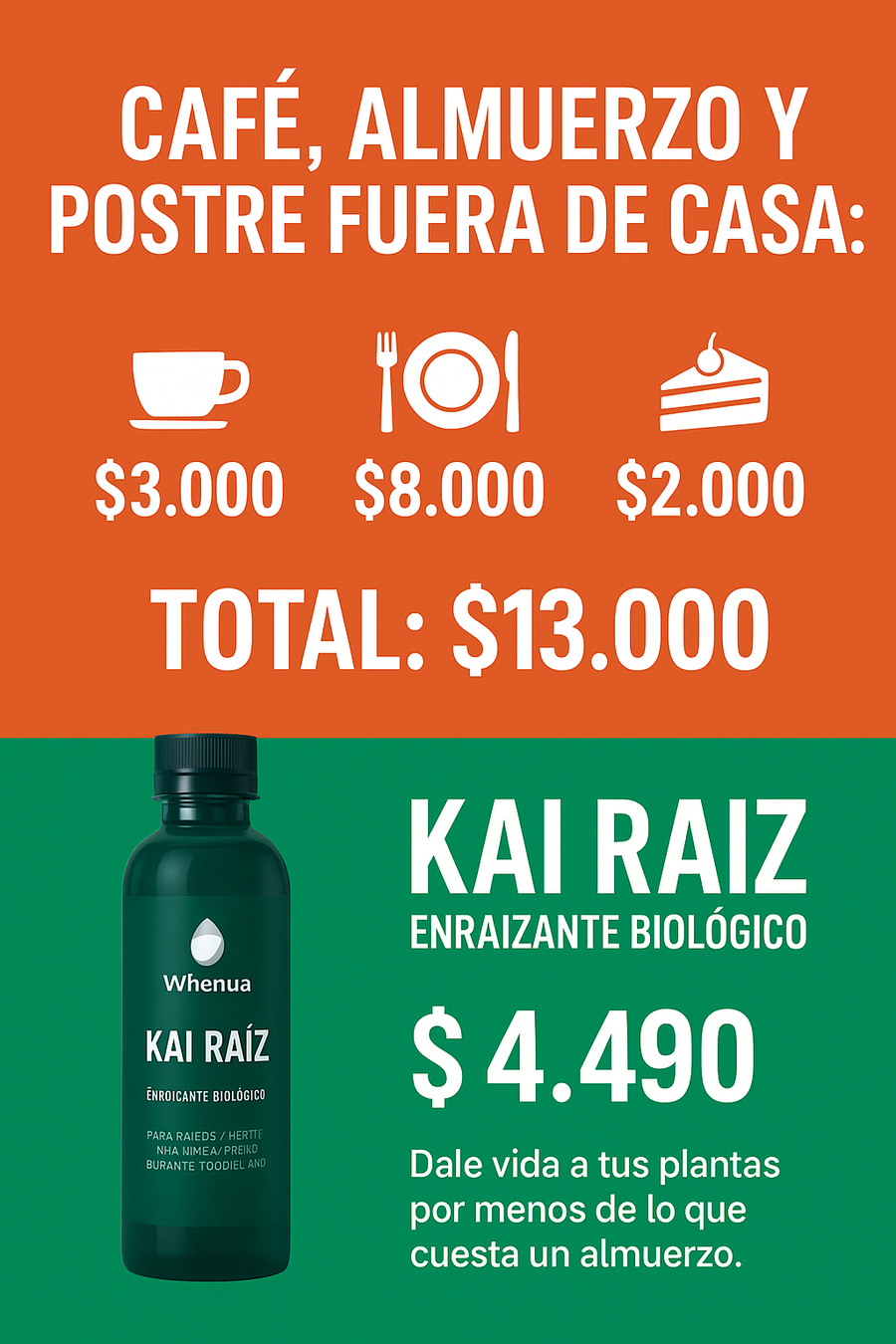 Lo que gastas en un café, invierte en vida para tus plantas