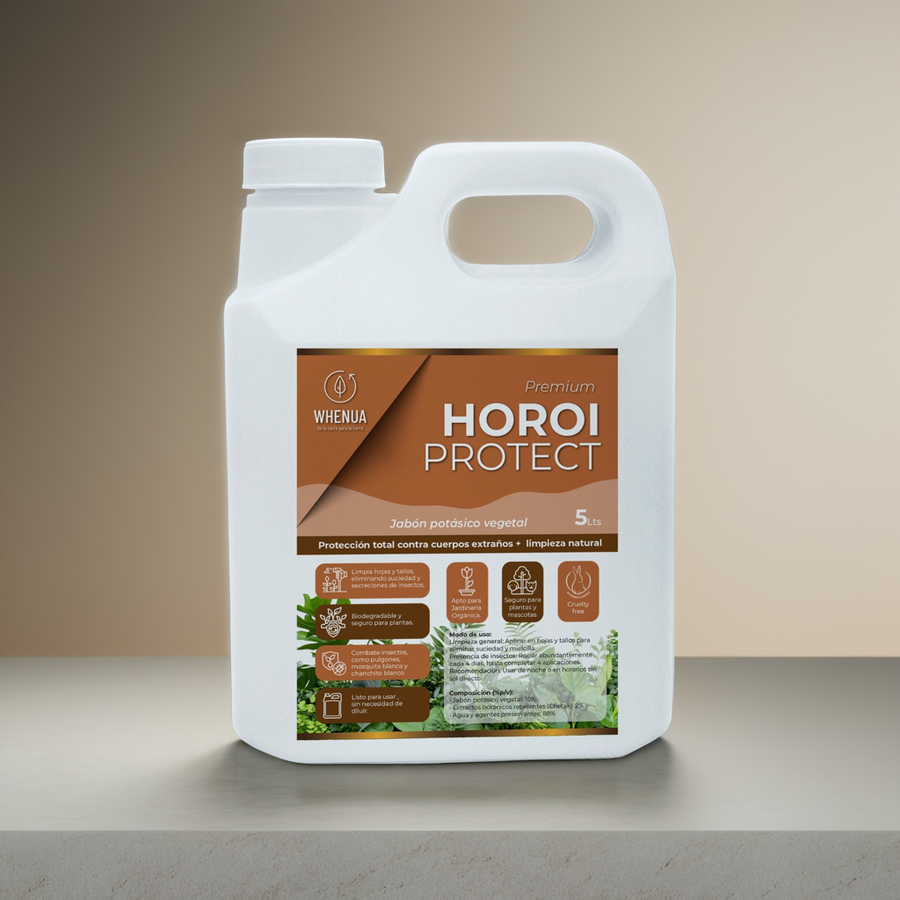 Horoi Protect de Whenua, jabón potásico con extractos botánicos tipo neem para plantas