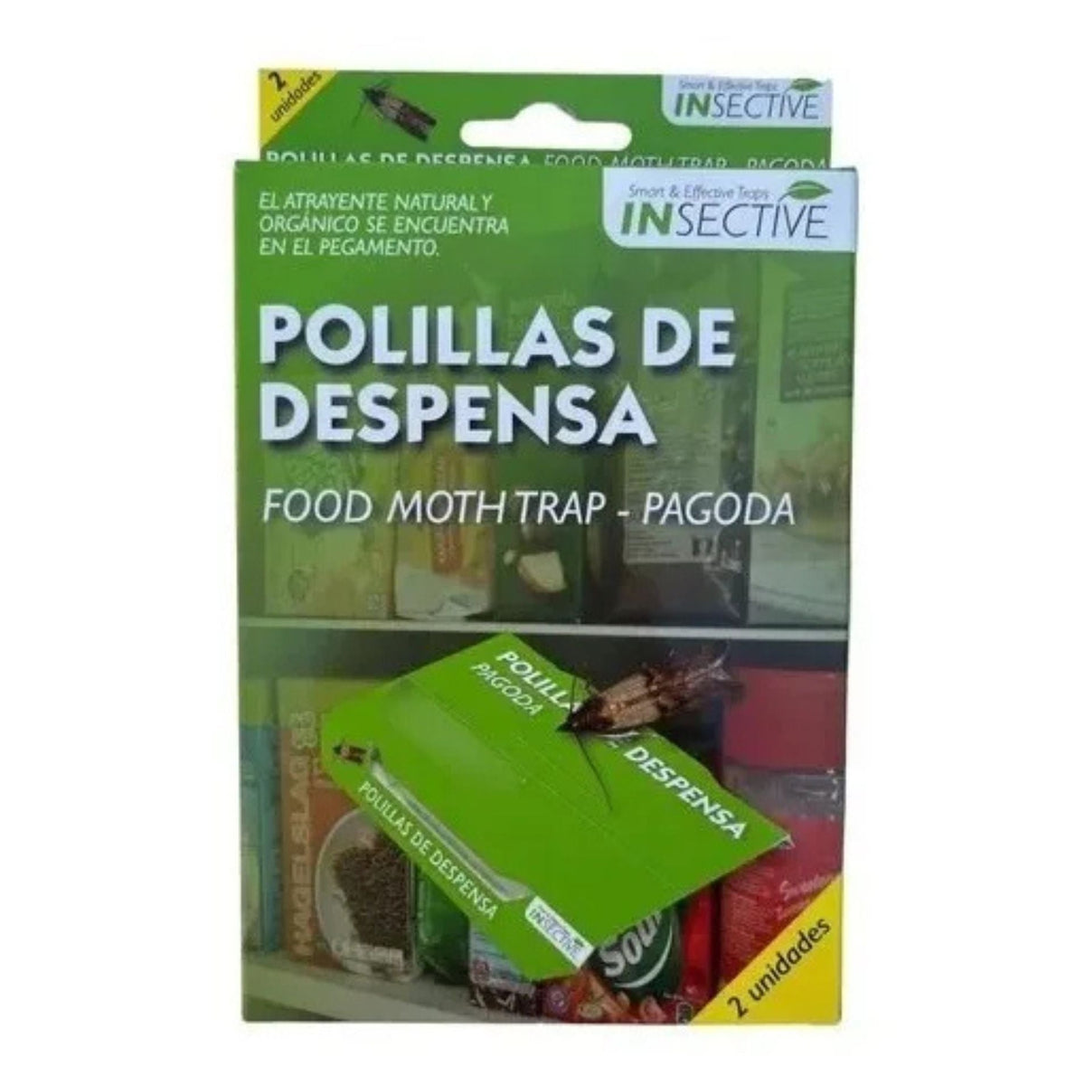Trampa adhesiva para polillas de despensa Whenua, pack de 2 unidades