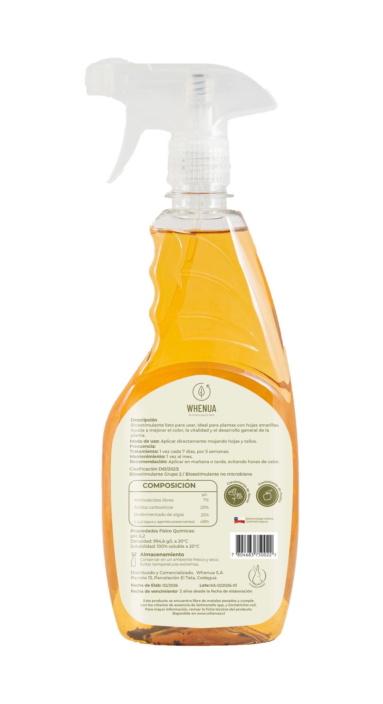Koru Amin — Corrector Foliar para Hojas Amarillas 500cc