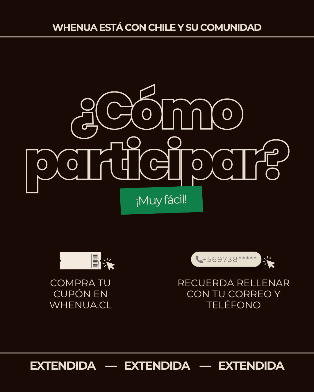Ticket Solidario | Rifa por Chile – Gana uno de 4 Premios y Apoya a Desafío Levantemos Chile