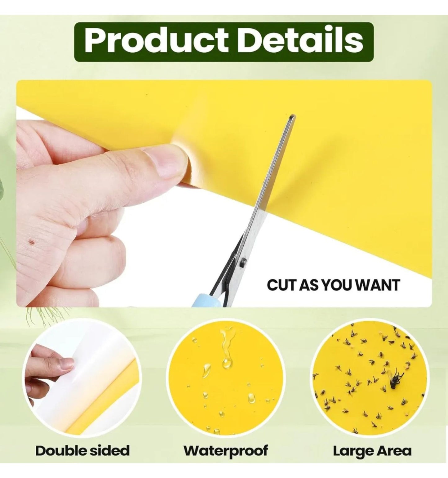 Trampas Adhesivas Amarillas 10u – Mosquitas y Plagas Voladoras