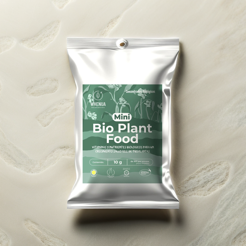 Fertilizante Biológico con Trichodermas y Micorrizas – Bio Plant Food 10 g (Rinde 6,5 L o 300 m²)