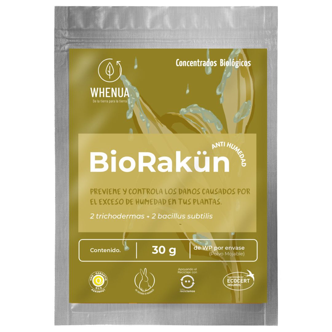 Fungicida Biológico 30g – Bio Rakun (Rinde 20L o 1000 m²)