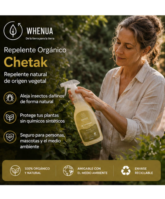 Chetak de Whenua, repelente orgánico de origen vegetal que aleja insectos dañinos sin químicos sintéticos