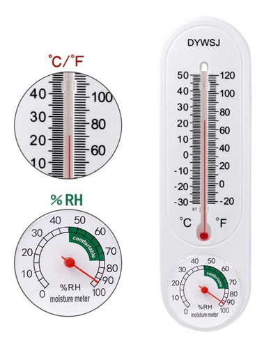 Termómetro Higrómetro Analógico - Medidor de Temperatura y Humedad