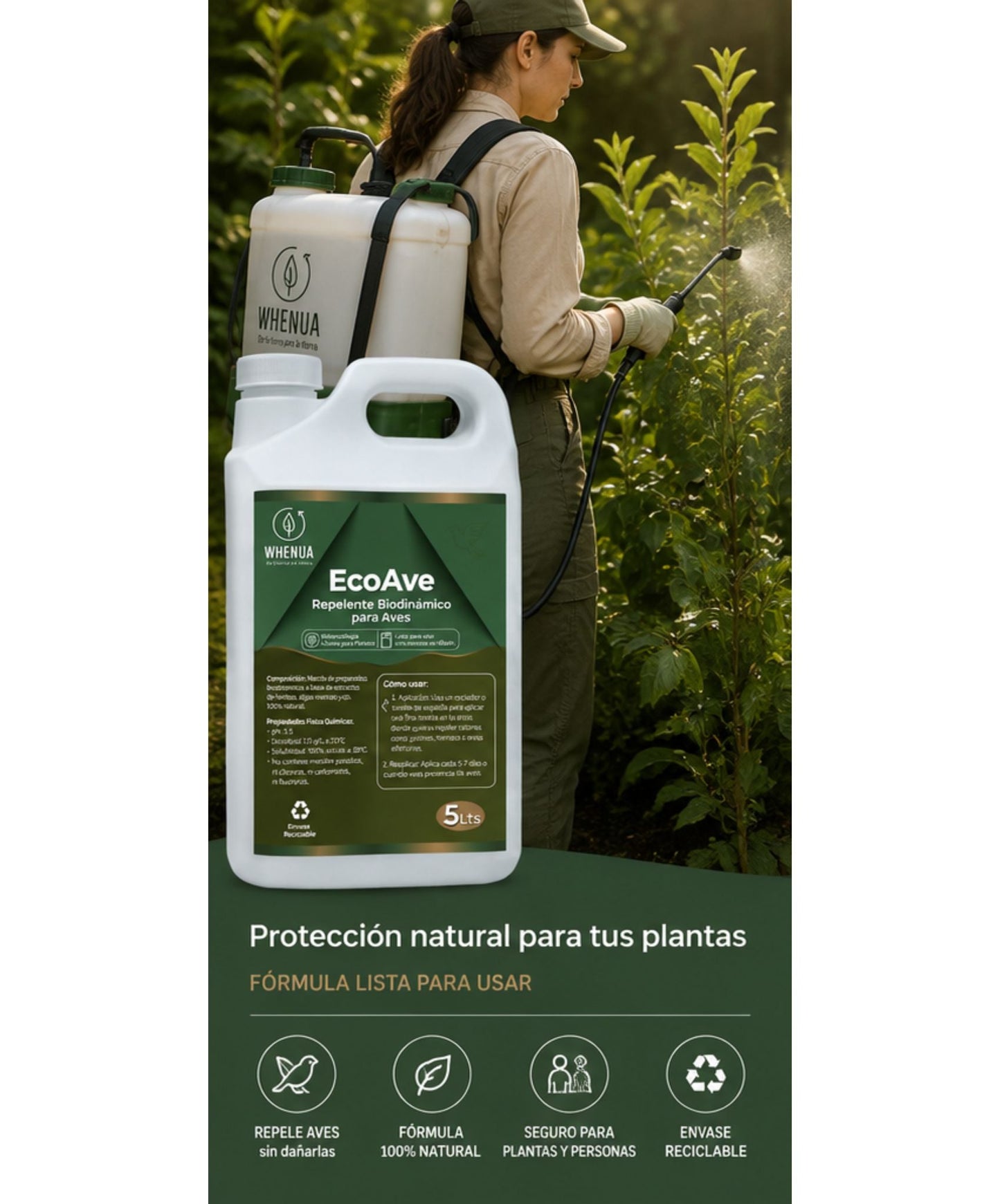 EcoAve de Whenua, repelente natural para aves que protege frutas y huertos sin dañar la fauna