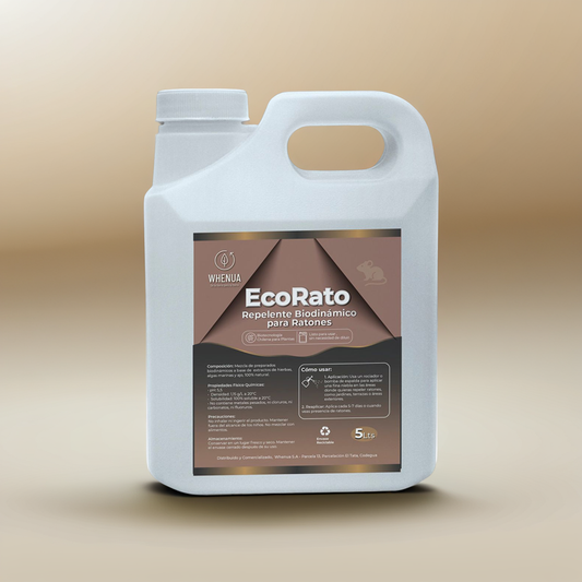 Envase de EcoRato Repelente Natural para Ratones 5L concentrado de Whenua, repelente natural para ratones, seguro para el entorno