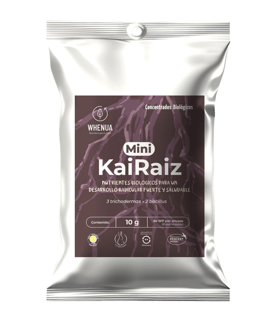 Enraizante Biológico con Trichoderma y Bacillus – Kai Raíz 10 g (Rinde 6 L o 300 m²)