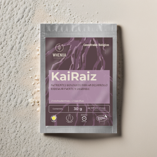Kai Raíz – Enraizante Biológico 30g (Trichoderma + Bacillus) (Rinde 20 L o 1.000 m²)