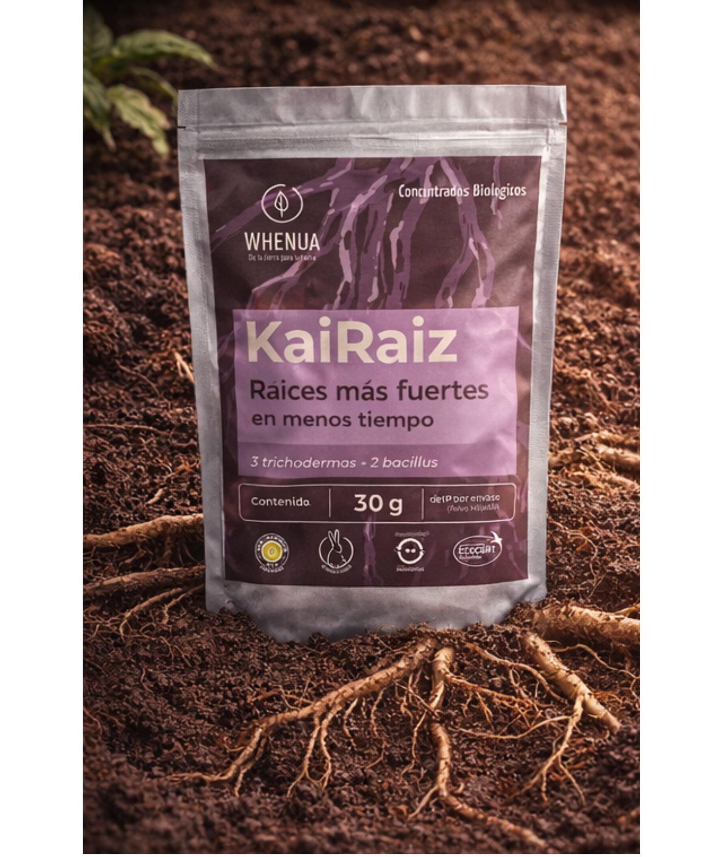 Kai Raíz – Enraizante Biológico 30g (Trichoderma + Bacillus)