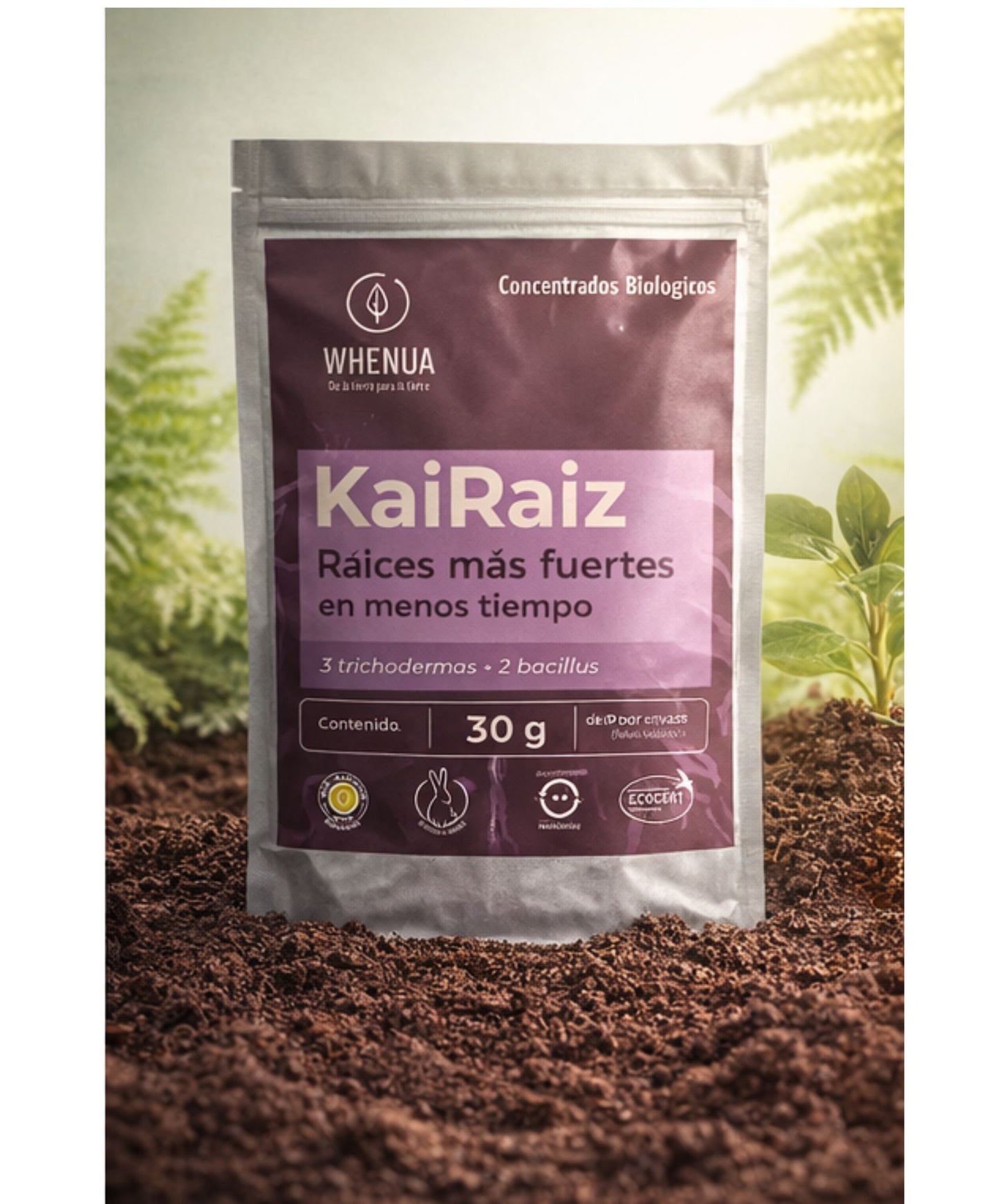 Kai Raíz – Enraizante Biológico 30g (Trichoderma + Bacillus)