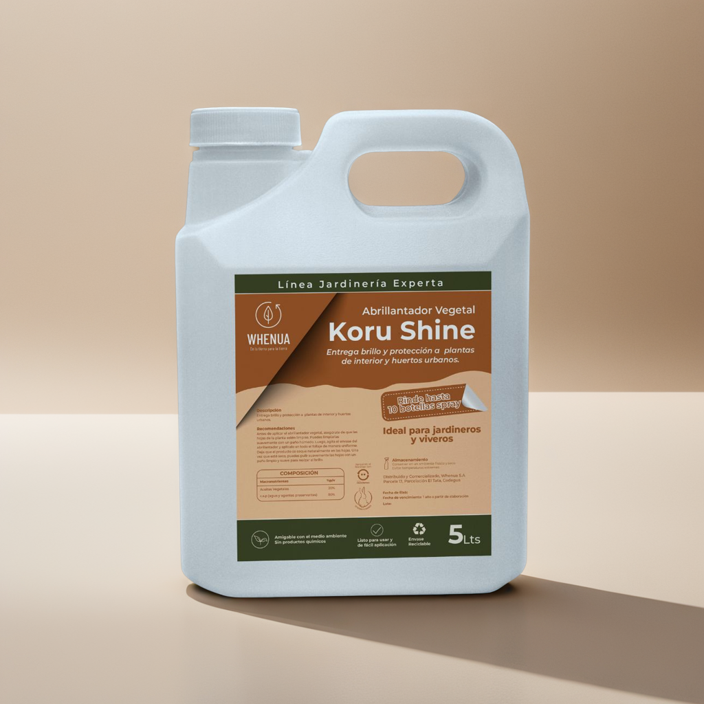 Abrillantador Vegetal 5L  – Koru Shine (Rinde hasta 300 plantas)