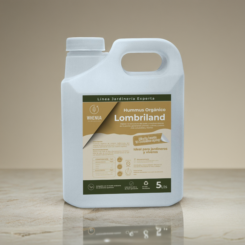Lombriland — Humus de Lombriz Líquido 5 L · Listo para usar