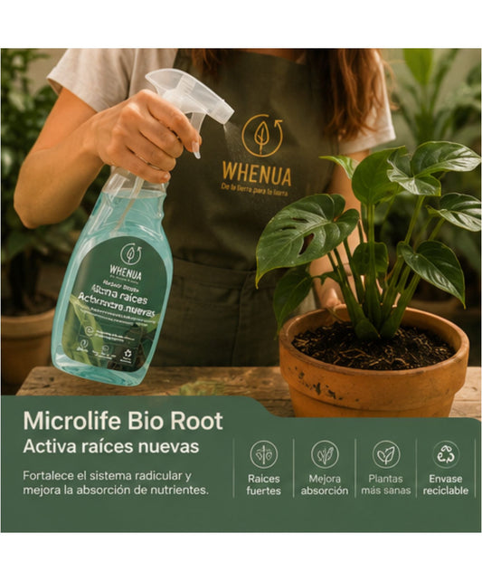 Microlife Bio Root de Whenua, enraizante natural para acelerar el arraigue en trasplantes