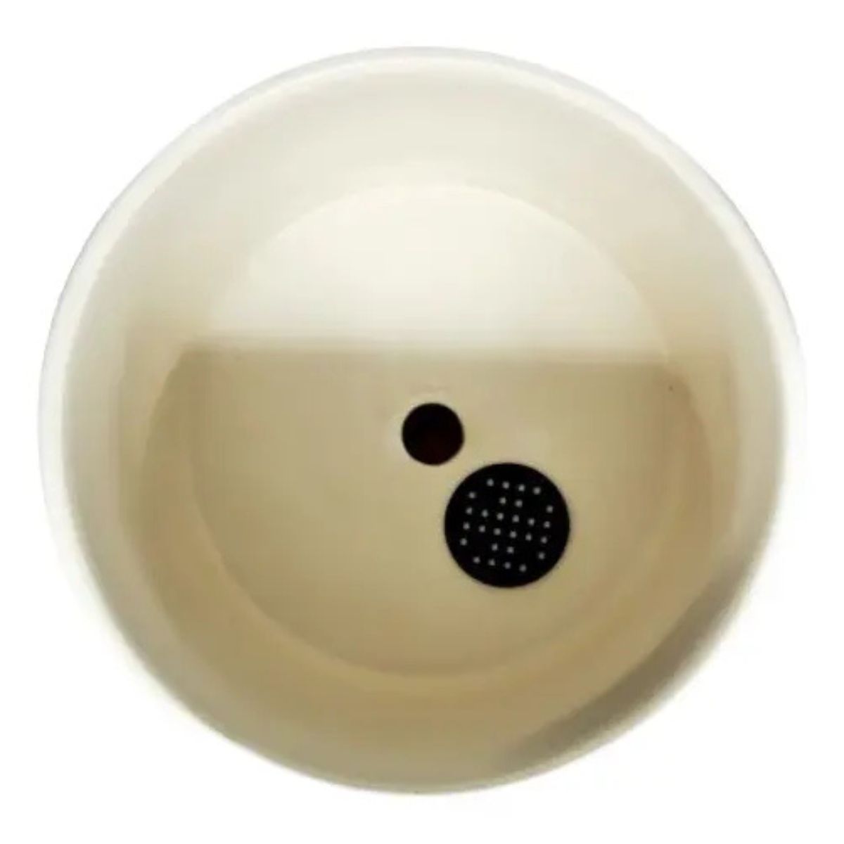 Macetero de Cerámica Nórdico con Base de Bambú 15,5 cm