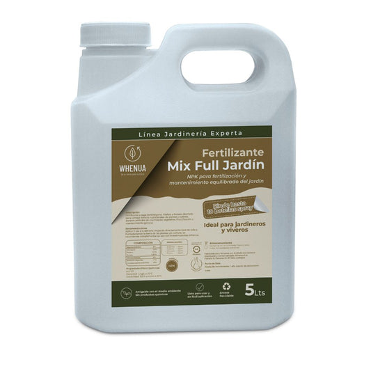 Fertilizante NPK para Todo Tipo de Plantas 5L  – Mix Full Jardín (Rinde hasta 300 plantas)