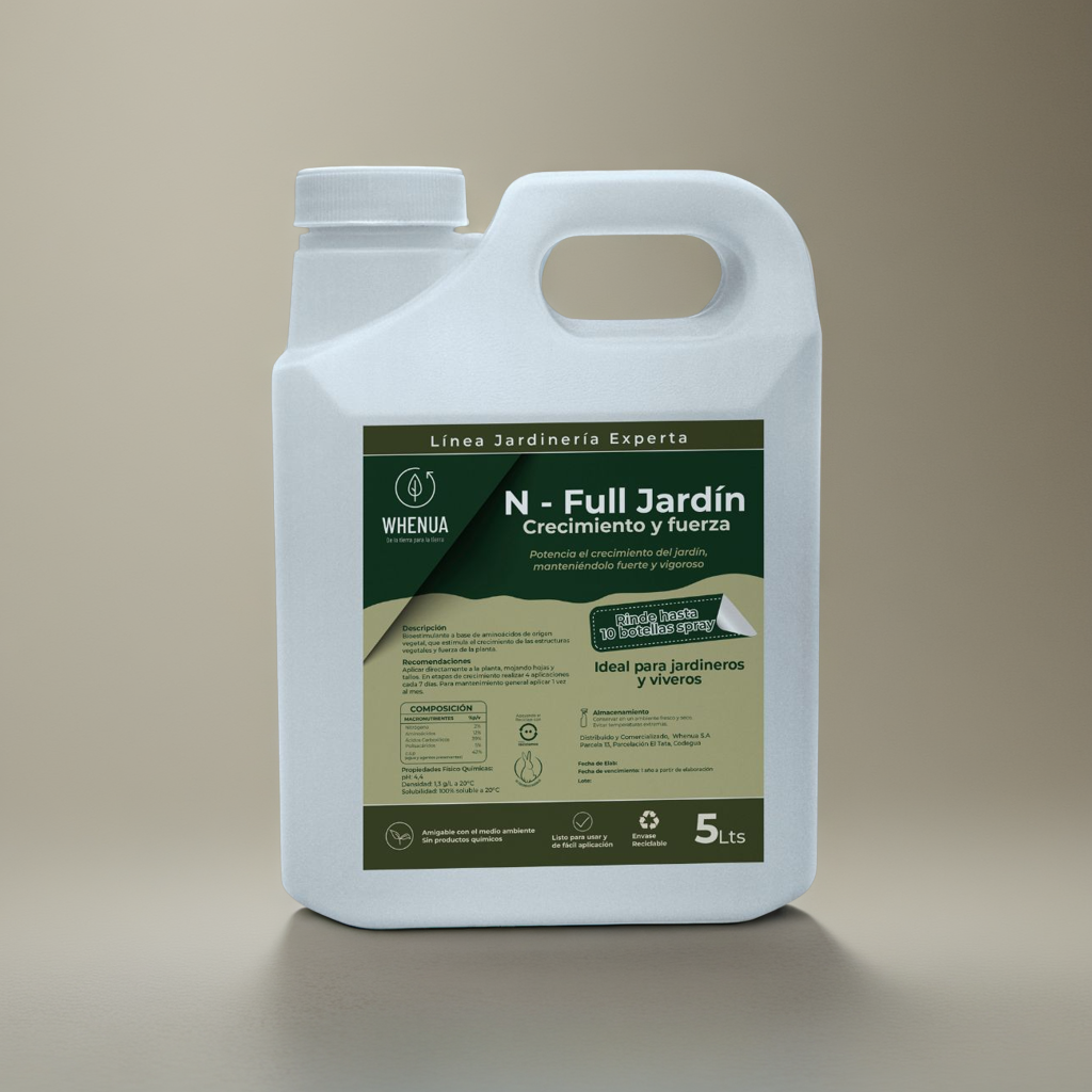 NFull Jardín 5L – Crecimiento Rápido (Reactiva Plantas Estancadas – Profesional)