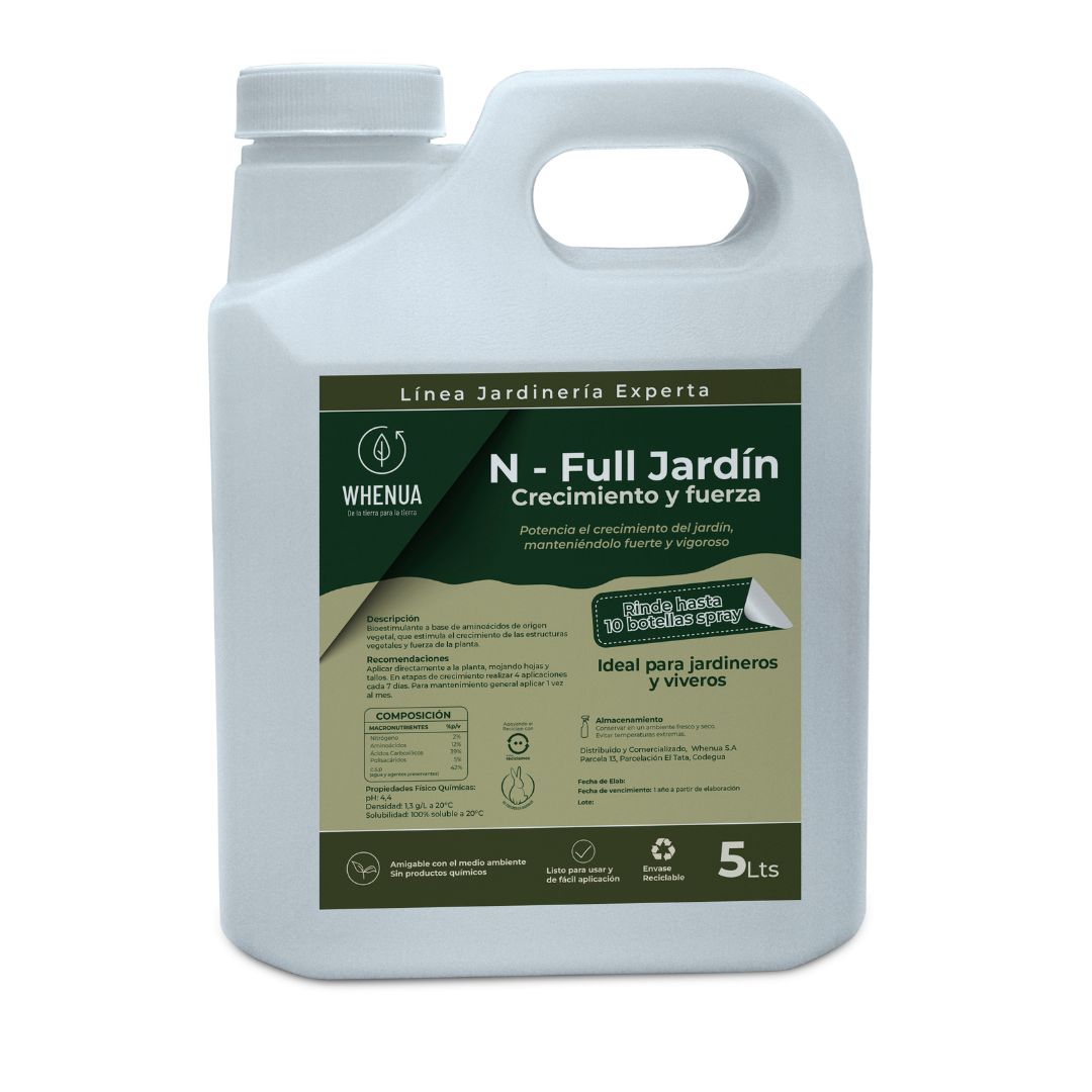 Fertilizante para Crecimiento Rápido 5L – N-Full Jardín (Rinde hasta 300 plantas)