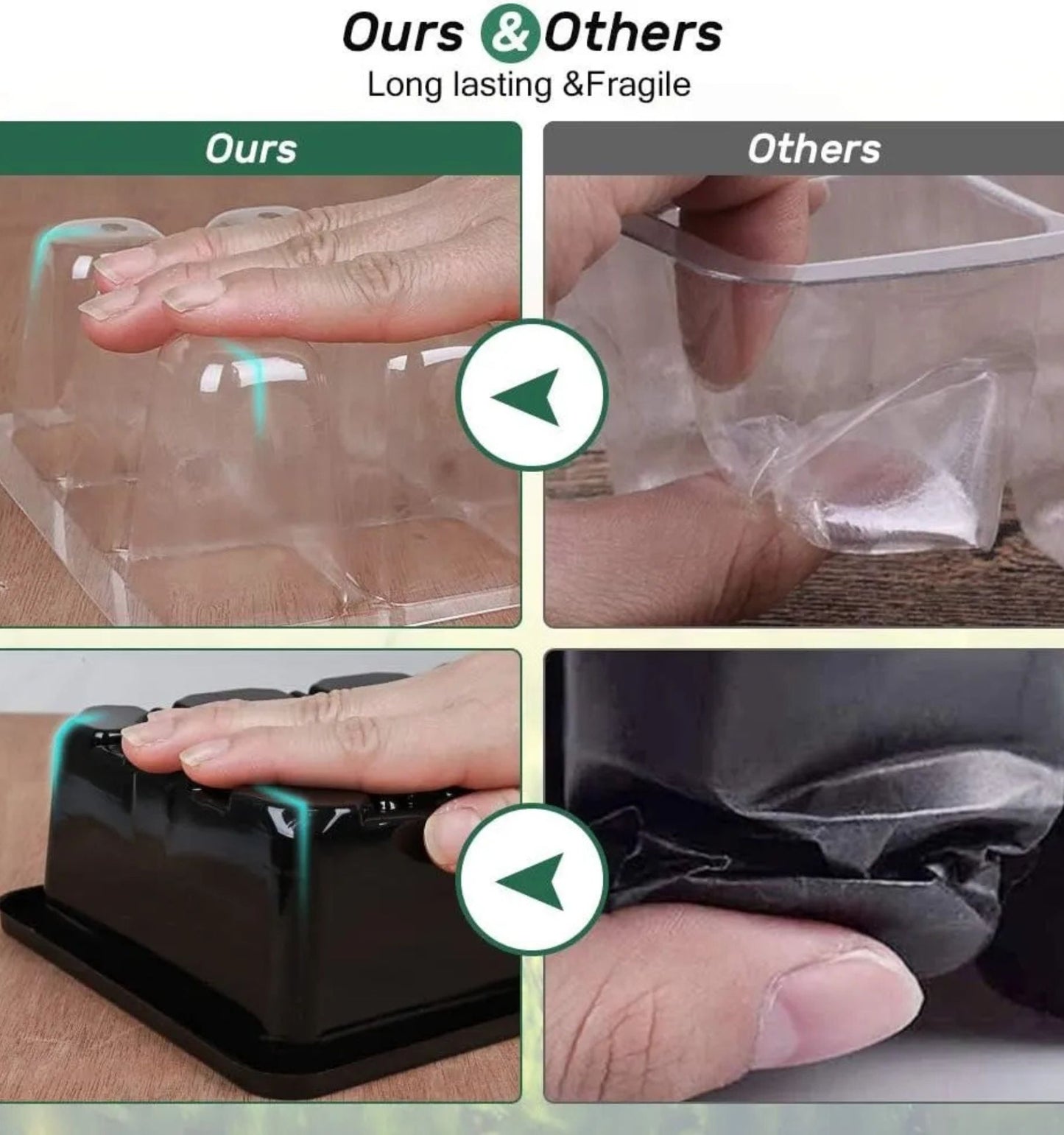 Pack 5 Germinadores de Semillas – Mini Invernadero con Semillero