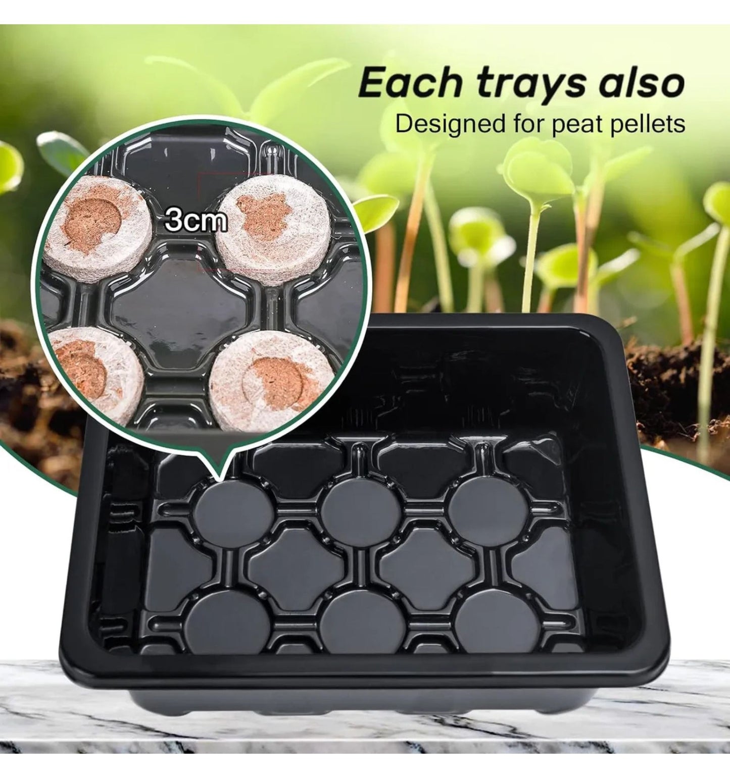 Pack 5 Germinadores de Semillas – Mini Invernadero con Semillero