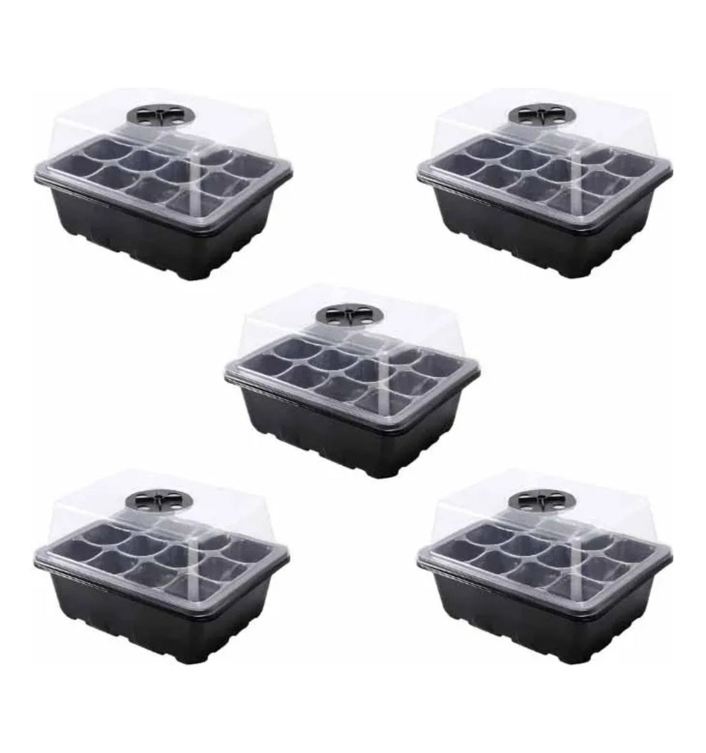 Pack 5 Germinadores de Semillas – Mini Invernadero con Semillero