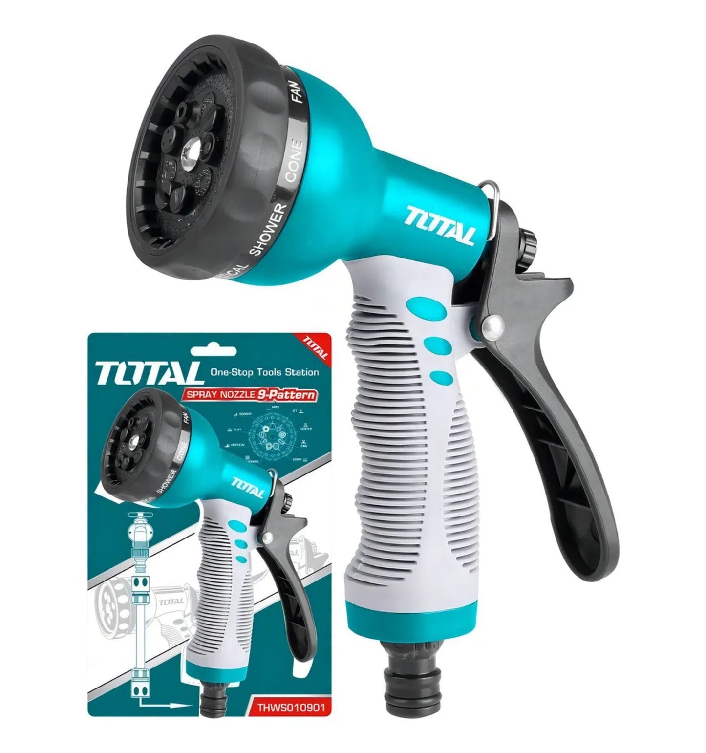 Pistola de Riego para Jardín 9 Posiciones Total