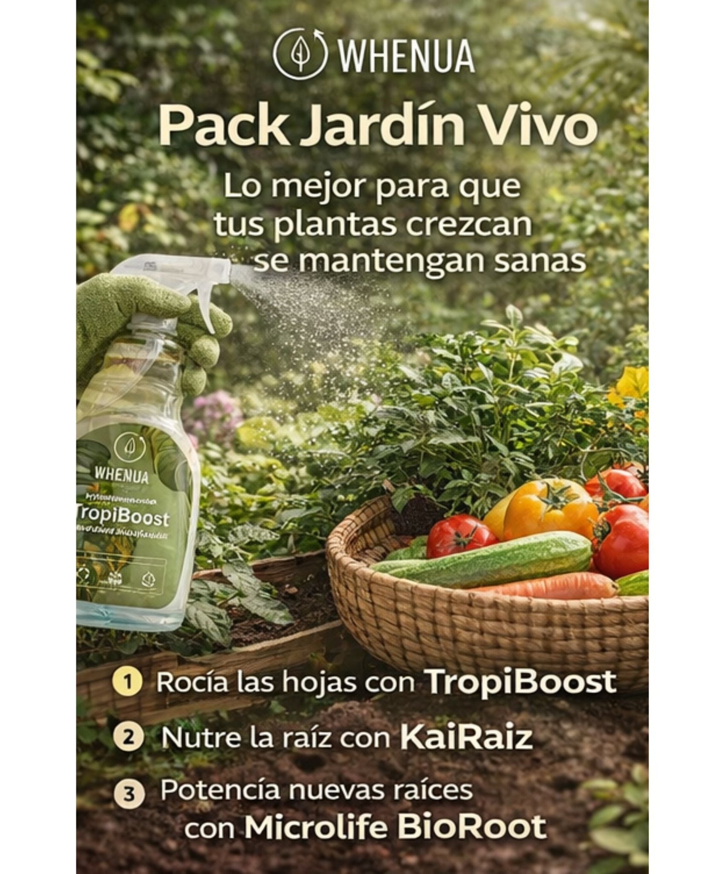 Pack Jardín Vivo – Enraizante, Fertilizante Tropicales y Crecimiento