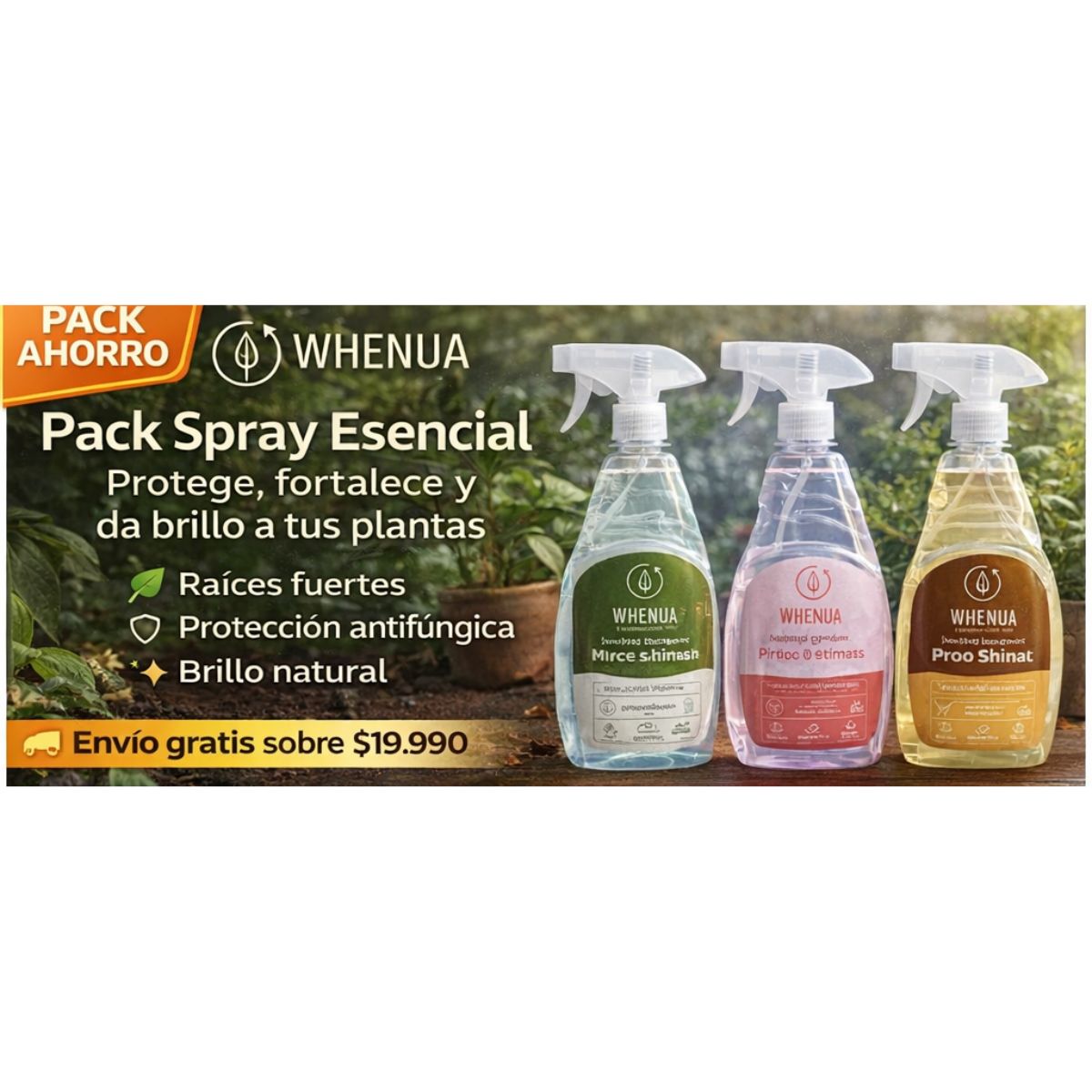 Pack Tropicales – Fertilizante, Recuperador y Brillo