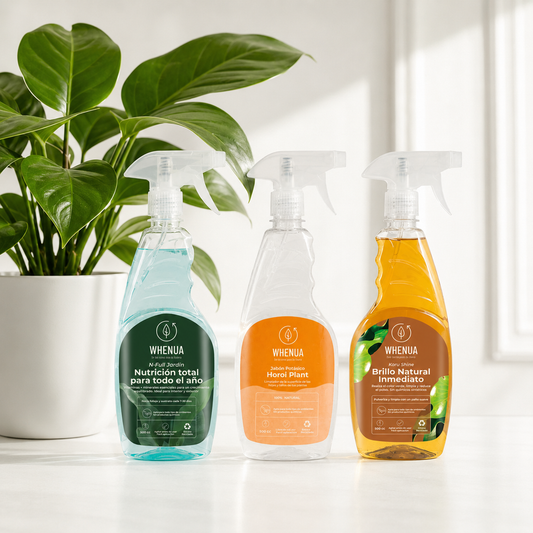Pack Jardín Impecable Whenua: N-Full Jardín, Horoi Plant y Koru Shine en formato spray de 500 cc