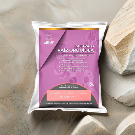 Sustrato Premium Orquídeas 6L | WHENUA Raíz Orquídea – Aireado y Drenante
