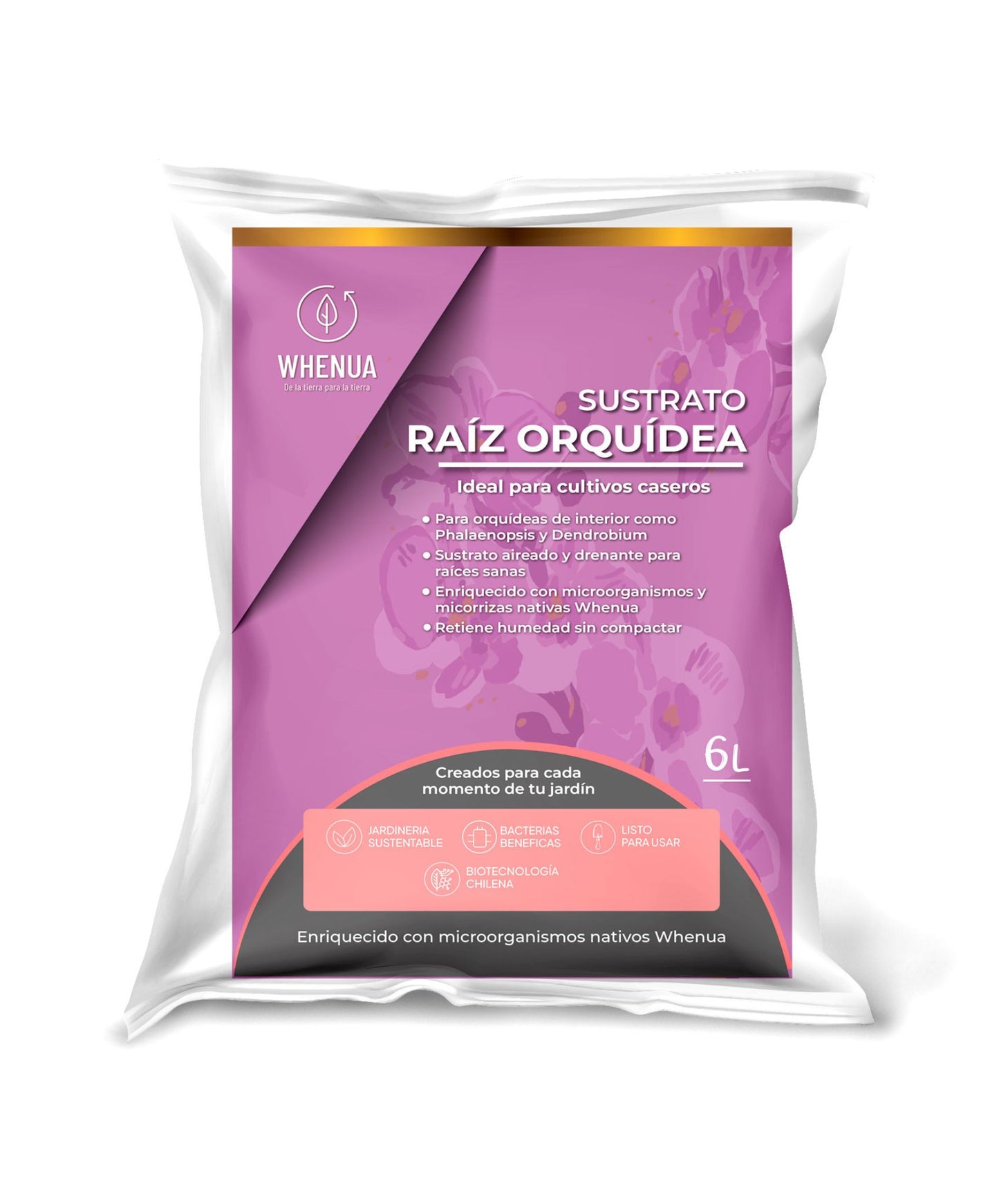 Sustrato Premium Orquídeas 6L | WHENUA Raíz Orquídea – Aireado y Drenante