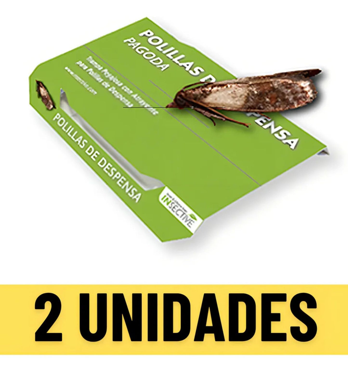 Trampa Adhesiva para Polillas de Despensa – Pack 2 Unidades