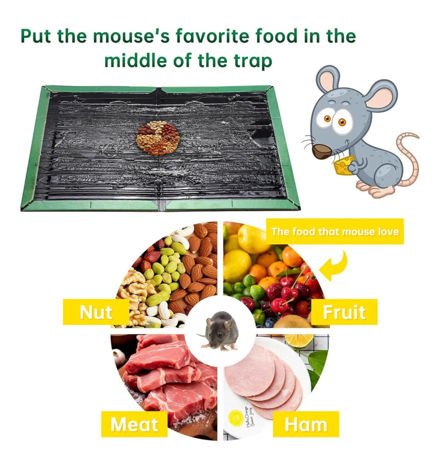 Pack 10 Trampas Adhesivas para Ratones – Control Seguro y Eficaz