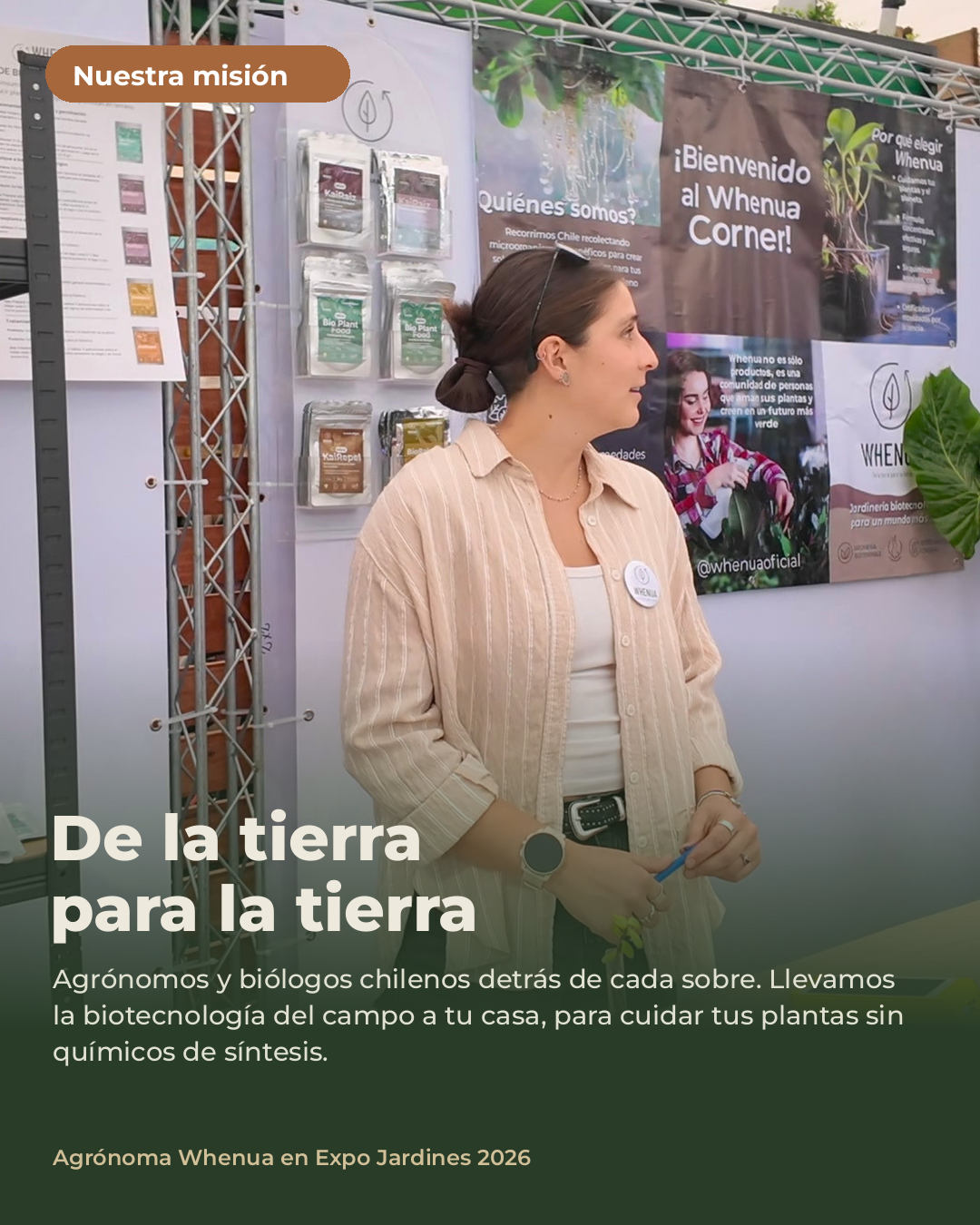 Agrónoma de Whenua en el stand Whenua Corner de Expo Jardines 2026: de la tierra para la tierra