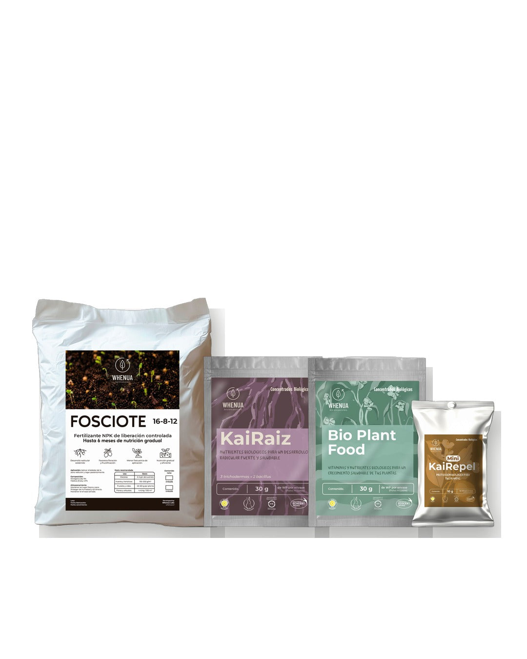 Kit Huerto: Fosciote 3 kg, Kai Raíz, Bio Plant Food y Kai Repel 10 g