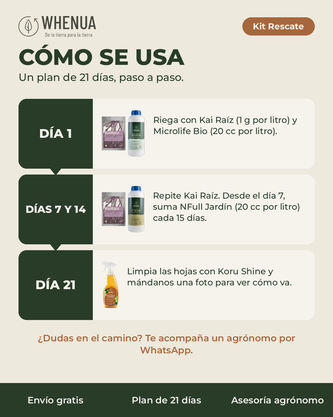 Cómo se usa: plan de 21 días